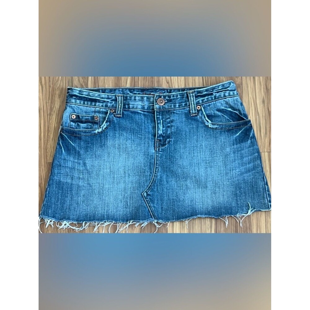 Classic Blue Denim Mini Skirt